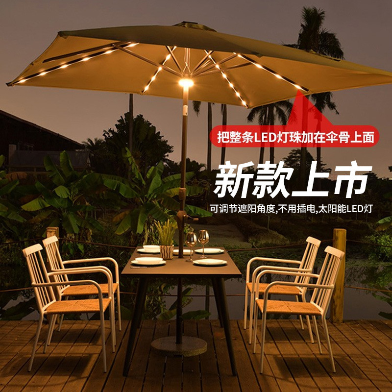 中柱伞户外遮阳伞室外奶茶店桌椅带伞摆摊太阳伞花园户外伞庭院伞|undefined