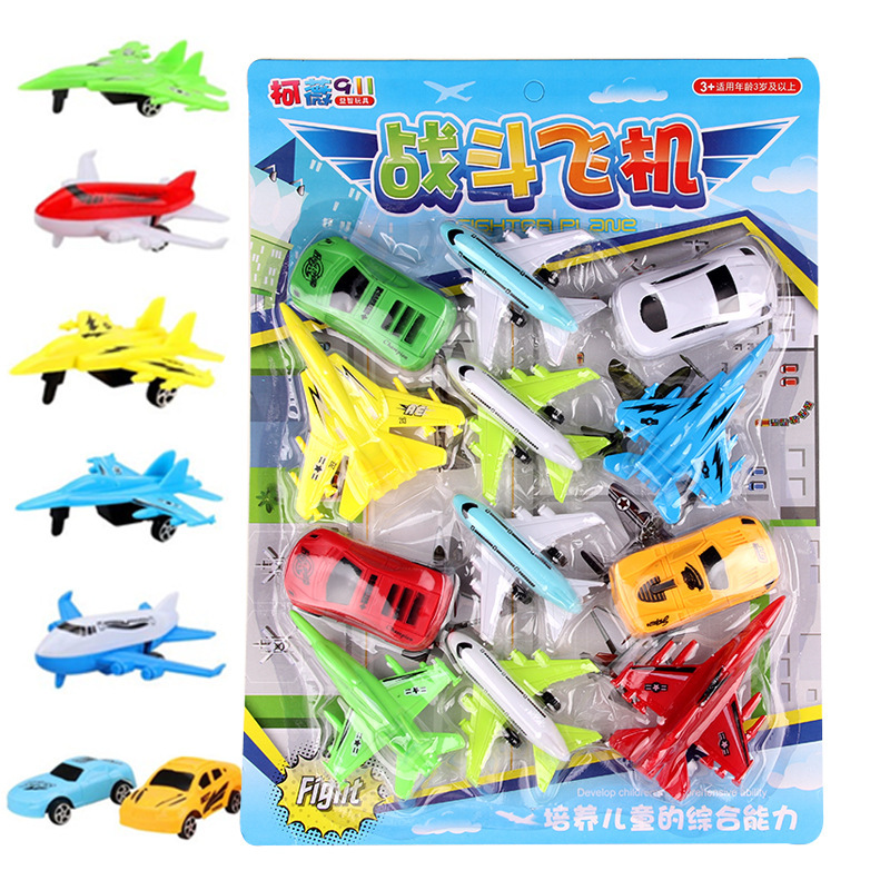 Children's simulation board racing car back car set baby back car toy simulation city toy car hot sale
