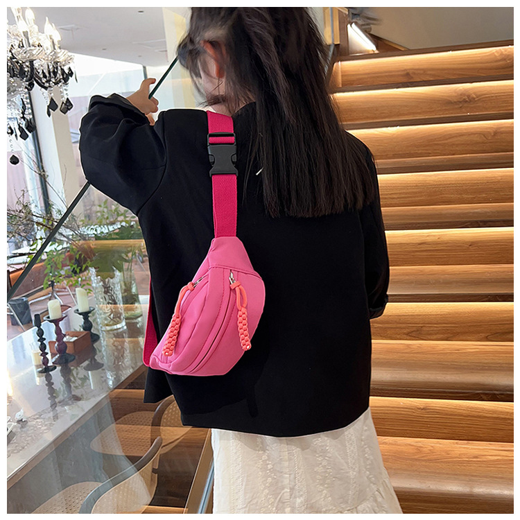 Andralyn Solid Color Minimalist Korean Casual Chest Bag for Spring and Summer New Trendy Instagram Single Shoulder Crossbody Outdoor Bag_voghion.com