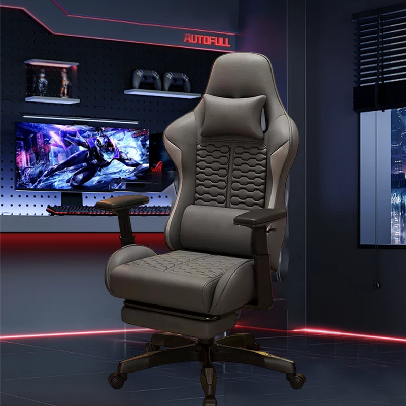 silla de juego de computadora silla de jefe confortable sentada en el hogar reclinable dormitorio elevación silla de juego image 12