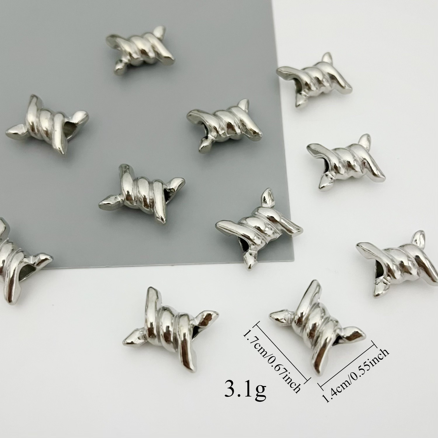European and American Hot-Selling Jewelry Accessories DIY Alloy Electroplating Beaded Thorn Jewelry Accessories Accessories Wholesale