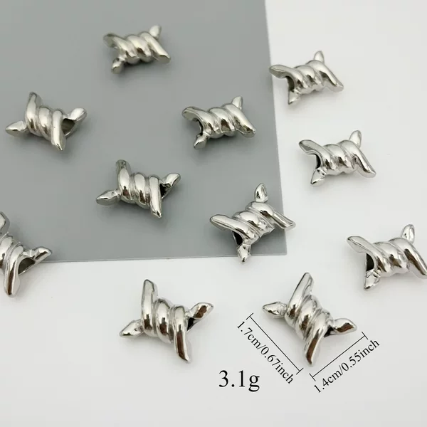 European and American Hot-Selling Jewelry Accessories DIY Alloy Electroplating Beaded Thorn Jewelry Accessories Accessories Wholesale