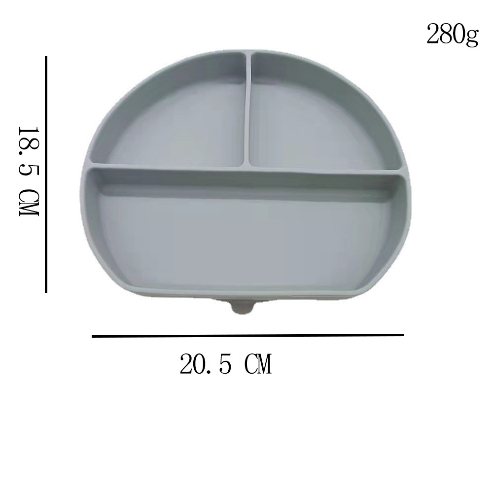 硅胶蜗牛吸盘碗 silicone bowl and 3 divided plate