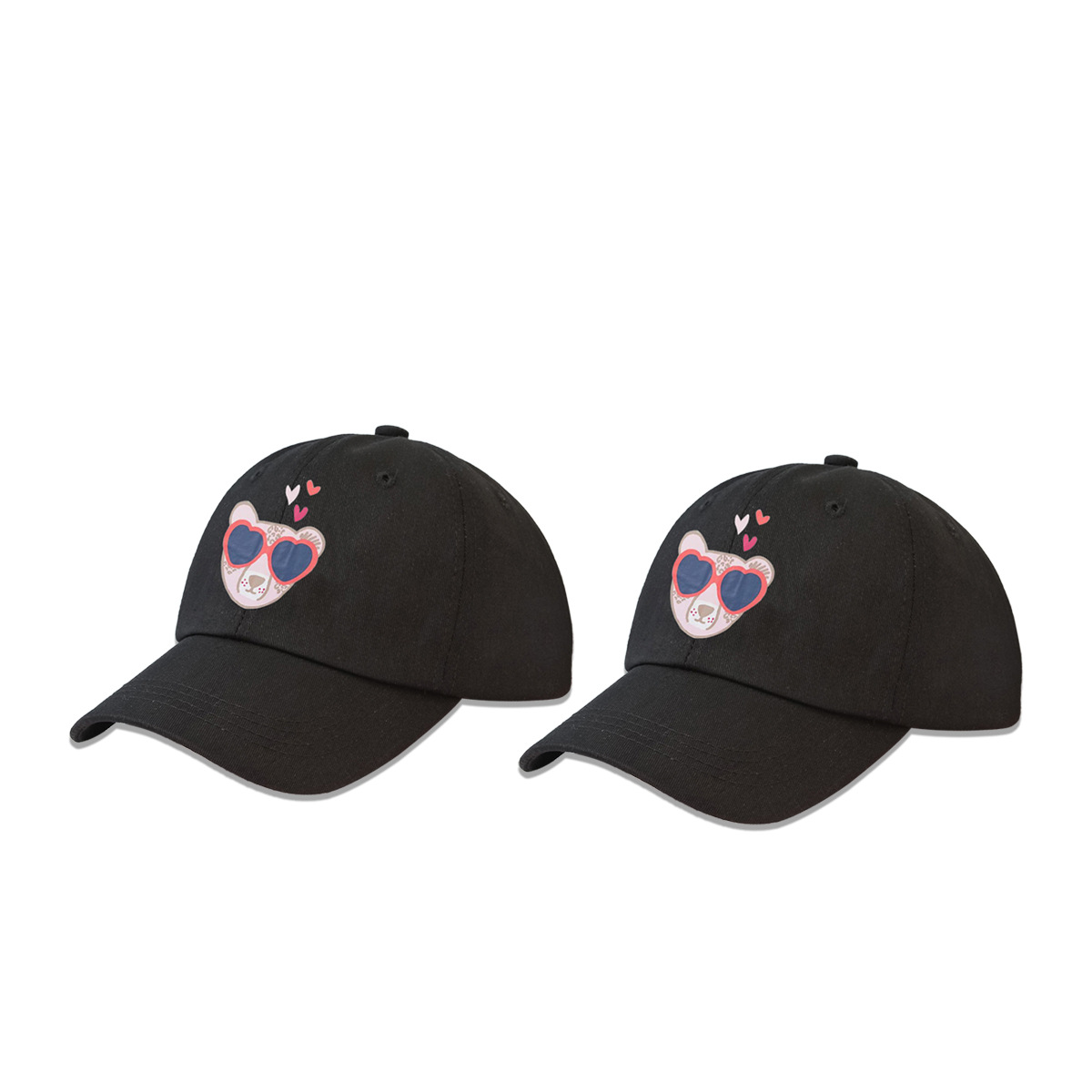 Wide-brimmed Visor Hat Cute Leopard Baseball Cap display picture 1