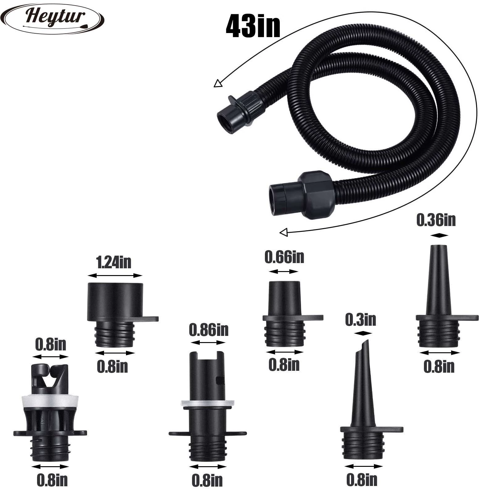 Sup надувная лодка штурмовая лодка надувная кровать серфинг пластина воздушный клапан спиральный многофункциональный электрический надувной насос конвертер головка