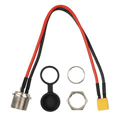 廠家直銷8寸KUGOO電動滑板車配件充電接口T型頭充電接口批發