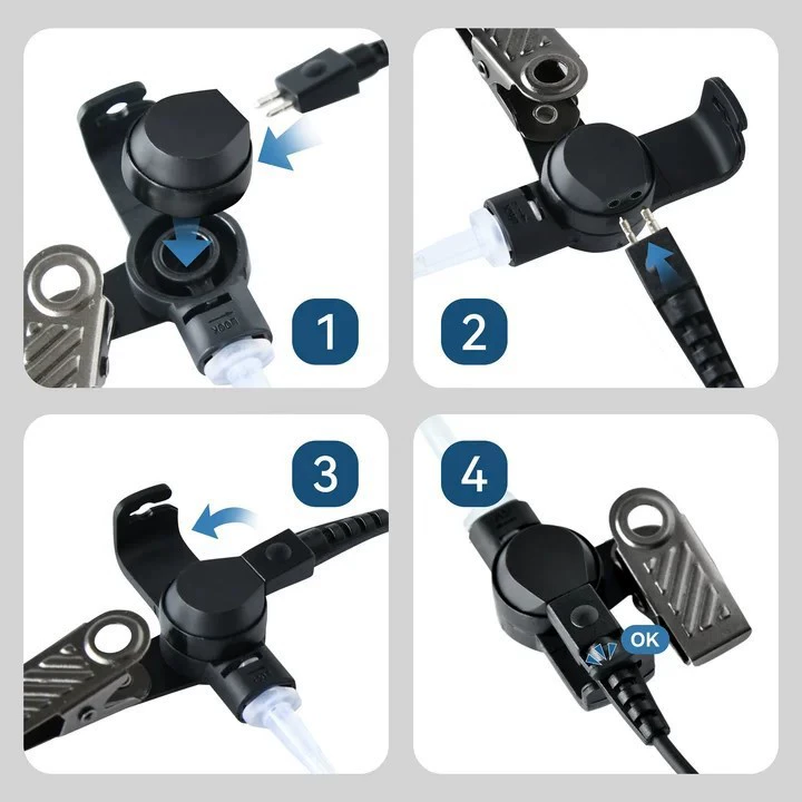 Подходит для Motorola CP040 DP 1400 GP68 GP88GP 300 воздушный катетер гарнитура M головной