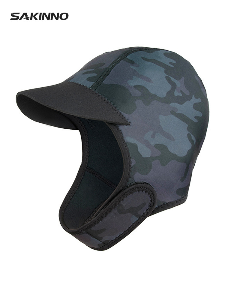 2MM CAPUCHA DE BUCEO caliente a prueba de frío sombrero para el sol protección solar de secado rápido gorra de buceo surf snorkeling natación gorro de natación de invierno