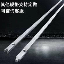 不锈钢门轨道方形平移门路移轨地面打膨胀螺丝扁轨公母扣连接轨