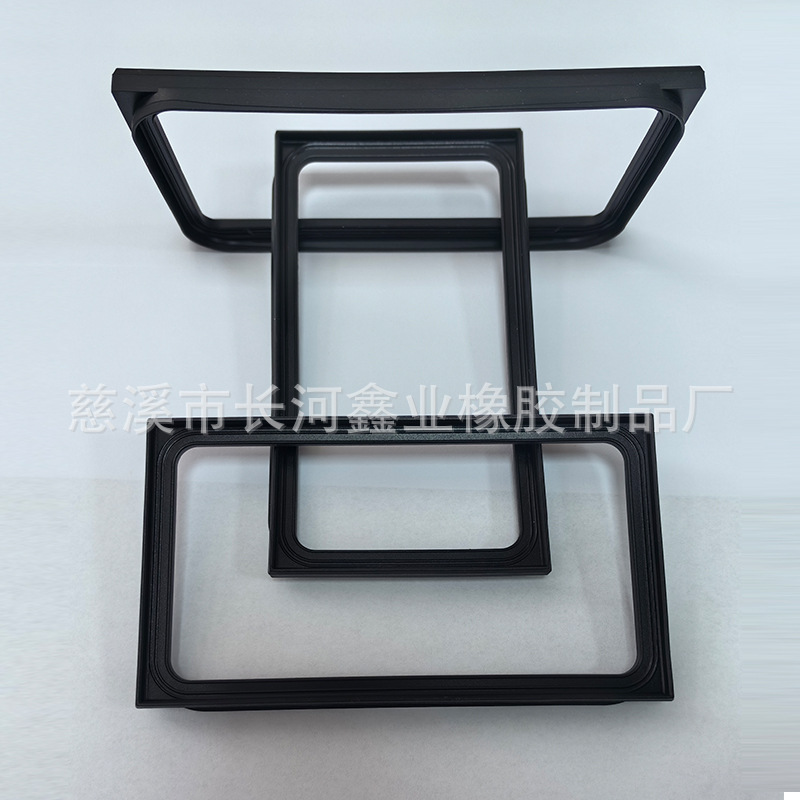 硅橡胶空气炸锅透视窗密封圈黑色耐高温防水防漏硅橡胶制品厂家