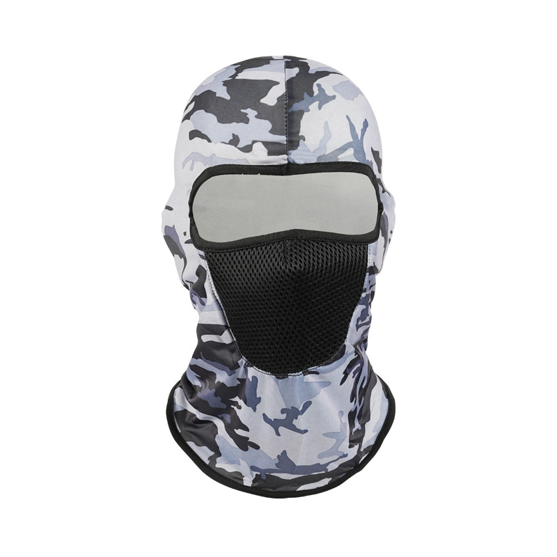 Sombrero estampado de seda de hielo, casco de ciclismo de camuflaje, mascarilla transpirable de primavera y verano, revestimiento, mascarilla de bicicleta, casco, sombrero