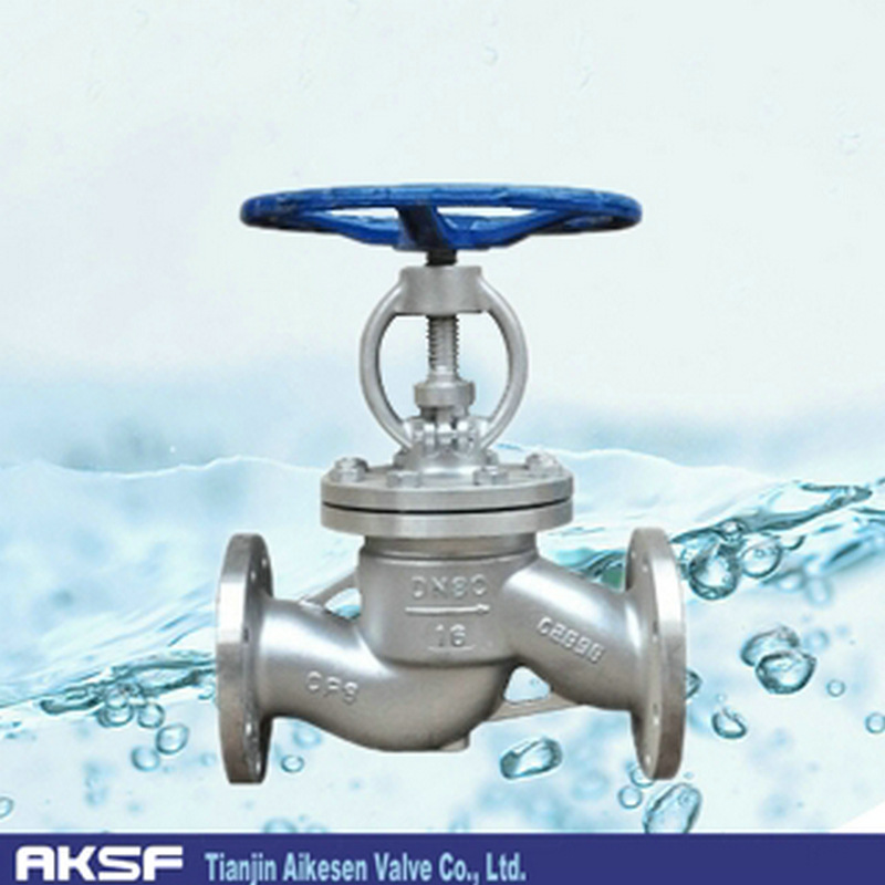 J41W-16P不锈钢截止阀 蒸汽法兰截止阀 不锈钢低温截止阀