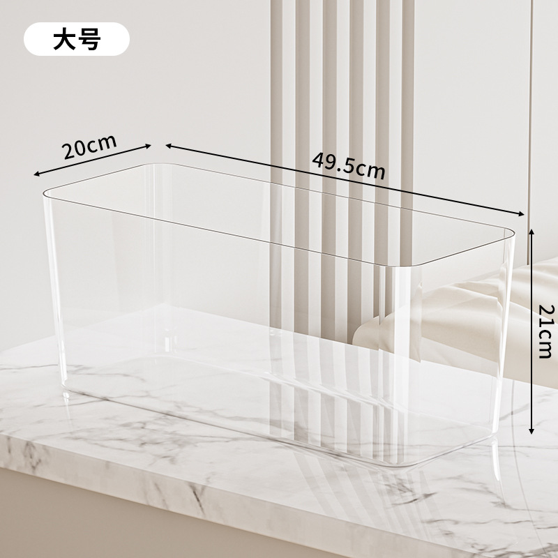 Tanque de peces redondo pequeño tanque de peces dorados sala de estar casera de peces cuadrados tanque de peces PET paisajismo transparente ecología de hierbas acuáticas