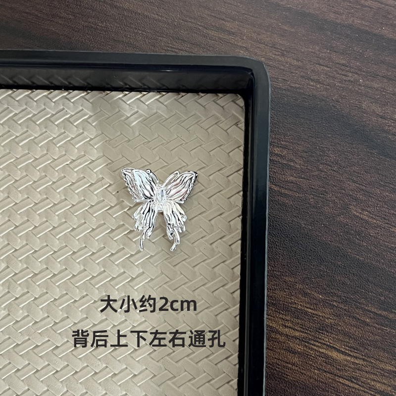 水晶DIY 亮银色控 百搭个性水晶手串隔片隔珠提溜吊坠配件|undefined