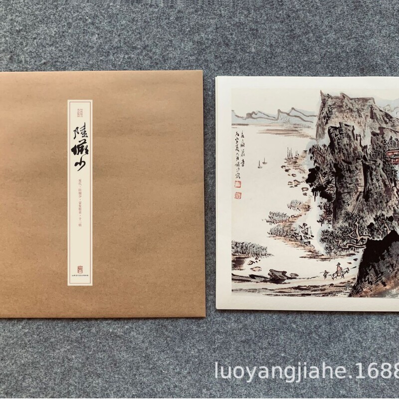 Qing Lu Yanshao Mengxiang Album 12 Frames Famous Artist Album Appreciation Copying Lesson Painting Draft Landscape Ink Decoration Painting Qing Lu Yanshao Mengxiang Album 12 Frames Famous Artist Album Appreciation Copying Lesson Painting Draft Landscape Ink Decoration Painting