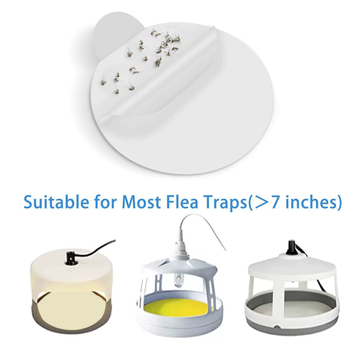 Amazon круглая липкая бумага мухоловка мухоловка лампа липкая бумага москит блоха ловушка для замены слизи