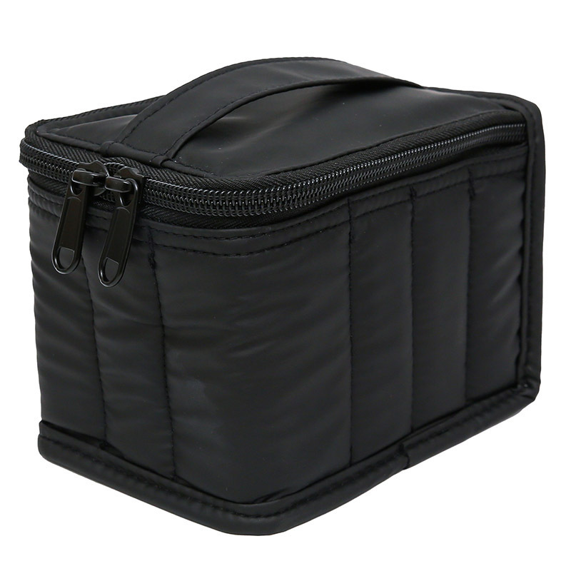 Nueva bolsa de cosméticos portátil de color puro con logotipo impreso, bolsa de cosméticos simple, bolsa de lápiz labial portátil de viaje transfronteriza, venta al por mayor