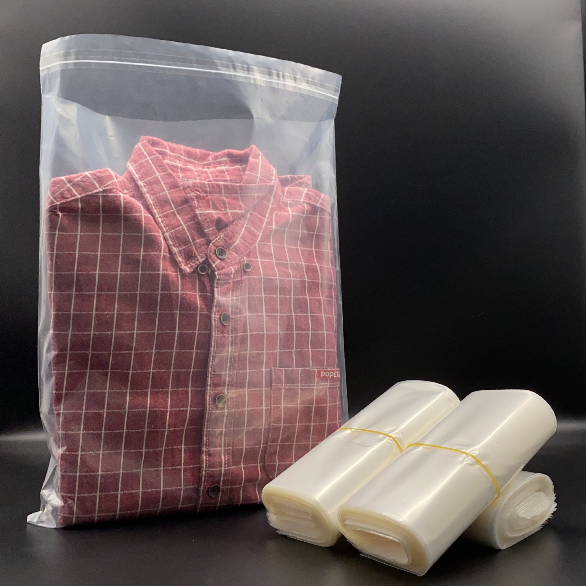 Nuevas bolsas de almacenamiento autoadhesivas de PE, bolsas transparentes con cierre hermético de LDPE, bolsas de plástico autoadhesivas simples con cierre.