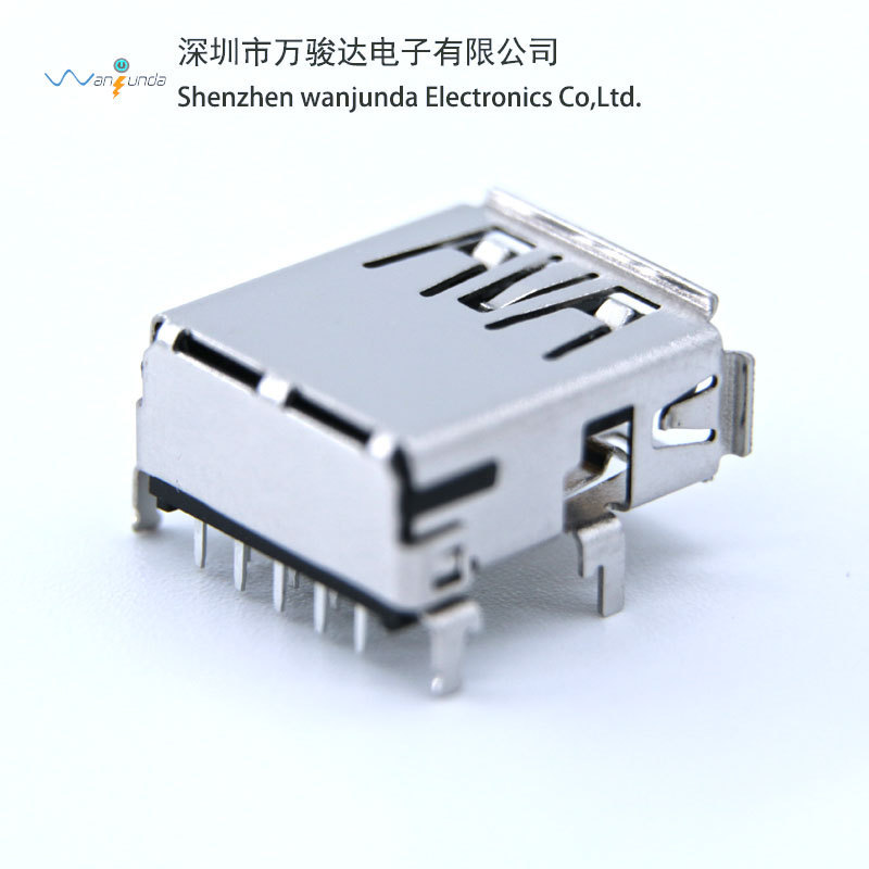USB3.0母座四脚ボードステンレスケースUSB母座9Pinプラグ黒USBインターフェイス|undefined