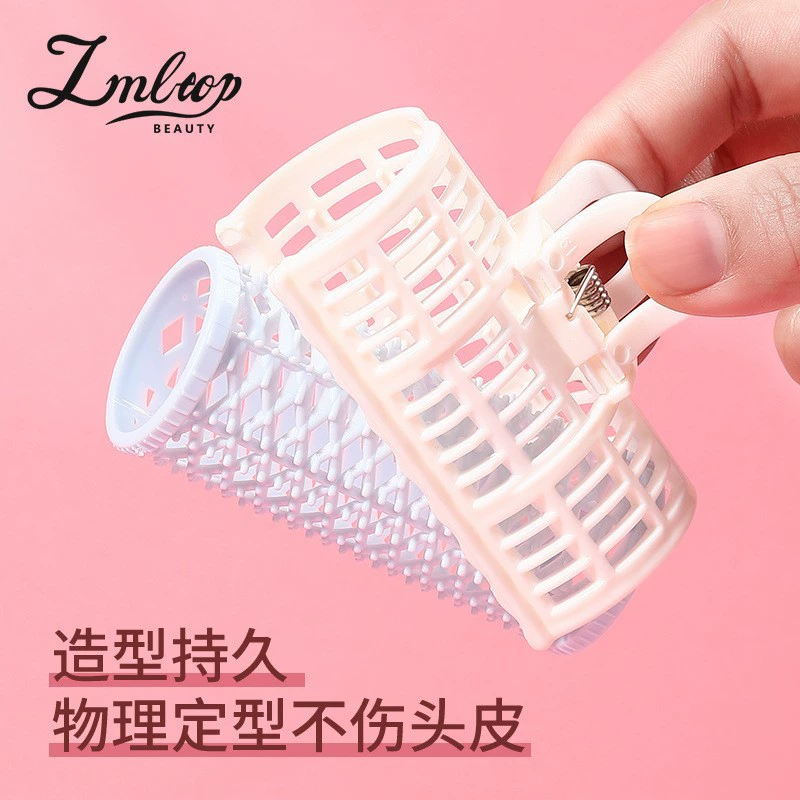 Double-layer ventilated hair rollers, 3-pack salon curlers, breathable lightweight clips