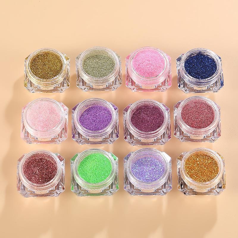 金粉闪粉美甲DIY水晶材料幻彩饰品镭射混合霓虹彩粉糖果色金葱粉