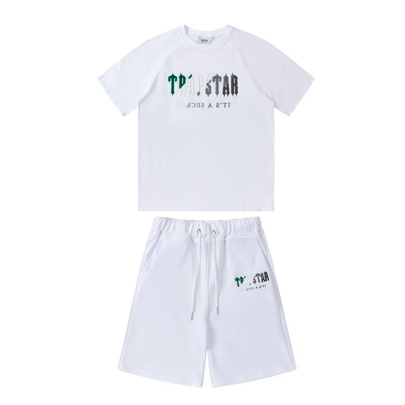 Лет towel with letters, футболка с коротким рукавом, шорты, брендовый набор для любимого, градиент, с вышивкой