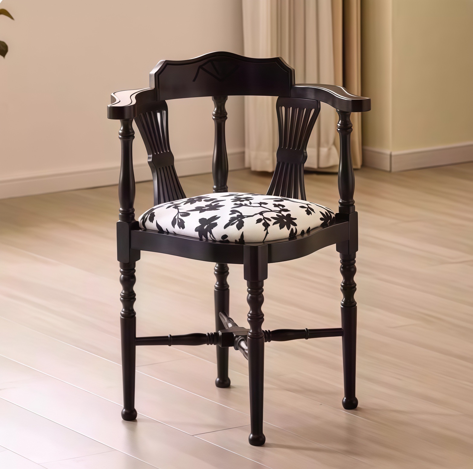 Sillas de comedor de madera sólida estilo retro francés estilo medieval diseño sillón de restaurante respaldo casero cocina de cocina