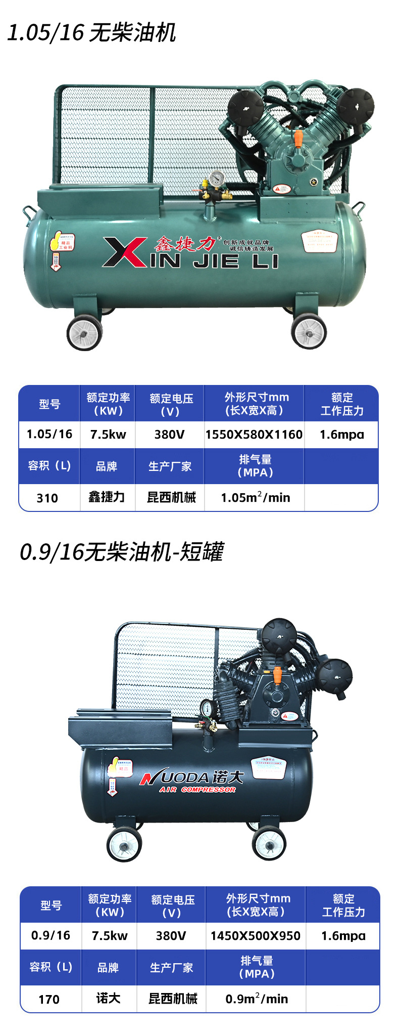 Supply of Air Compressor for Mobile Tire Repair, Diesel Air Pump, Car Repair, Spray, Thickened Air Tank, Paint, Diesel Air Compressor