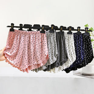 Shorts, thin trousers, floral print, plus size