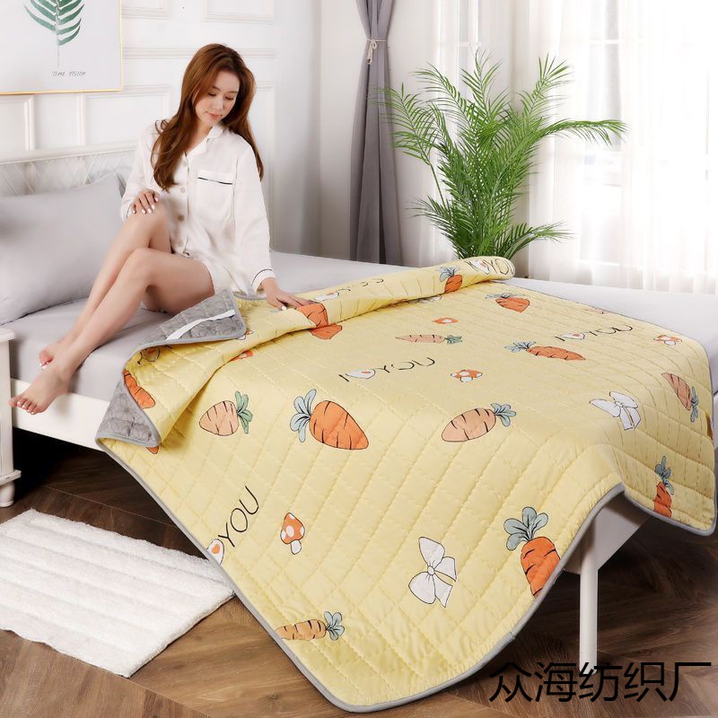 Machine Washable Mattress Tatami Mattress Protector Four-Season Mattress Student Dormitory Mat Soft Cartoon Style