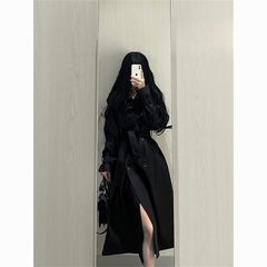 风衣外套女中长款小个子新款秋冬流行气质chic轻奢感过膝风衣