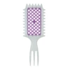 Wheat straw, three-pointed bouncing hollow comb, light green handle purple teeth (OPP bag)