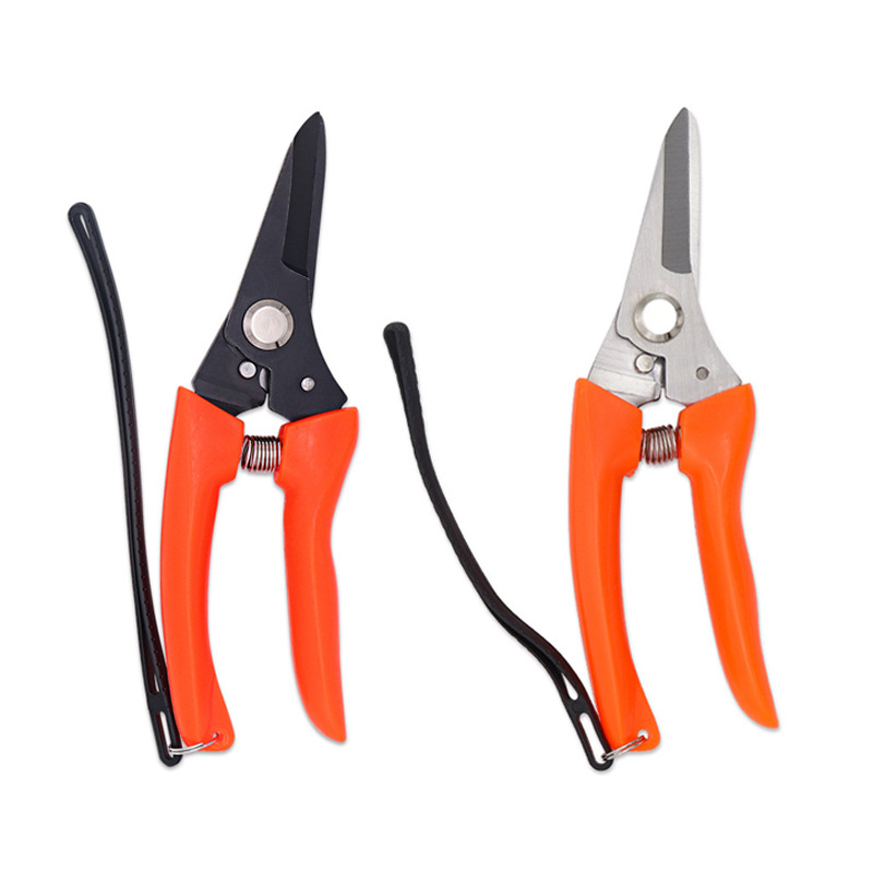 发黑不锈钢修枝剪刀果园摘果剪枝头剪刀箭头树枝剪花枝剪刀批发