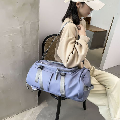 Fashionable new large-capacity travel bag, outdoor travel backpack, independent shoe compartment, wet and dry separation sports fitness bag