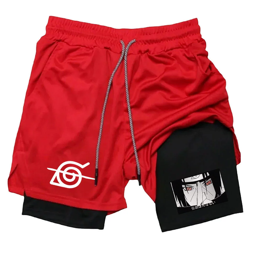 Наруто, пляжные карнавальные штаны, спортивные дышащие шорты для зала