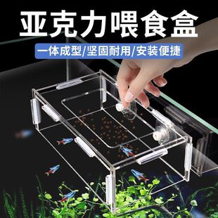 Fish Tank Acrylic Feeder Feeding Fish Fish Food Floating Guppy Aquarium Fixed-Point Feed Feeder Artifact