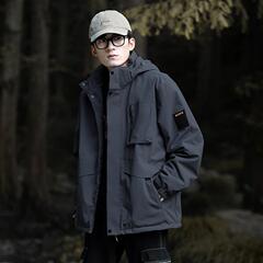 NASA山系防風防水突撃服男女大サイズコート新型アウトドアカップル登山服ファッション男性