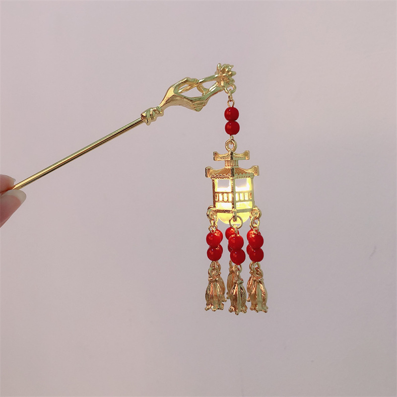 Clipper de cabello de estilo antiguo, lámpara luminosa, clipper de cabello de metal, corte retro, tocado de hadas, joyas para el cabello diarias, mujeres