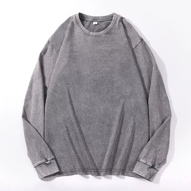 Лонгслив из хлопка, европейский стиль, плотность 230 г, размеры M–XXXL