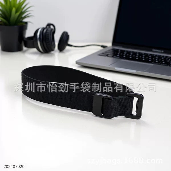 Multi-Purpose Elastic Band with Magnetic Magic Tape, Customizable, Can Automatically Adhere to Metal Surfaces, Can Be Printed with Logo