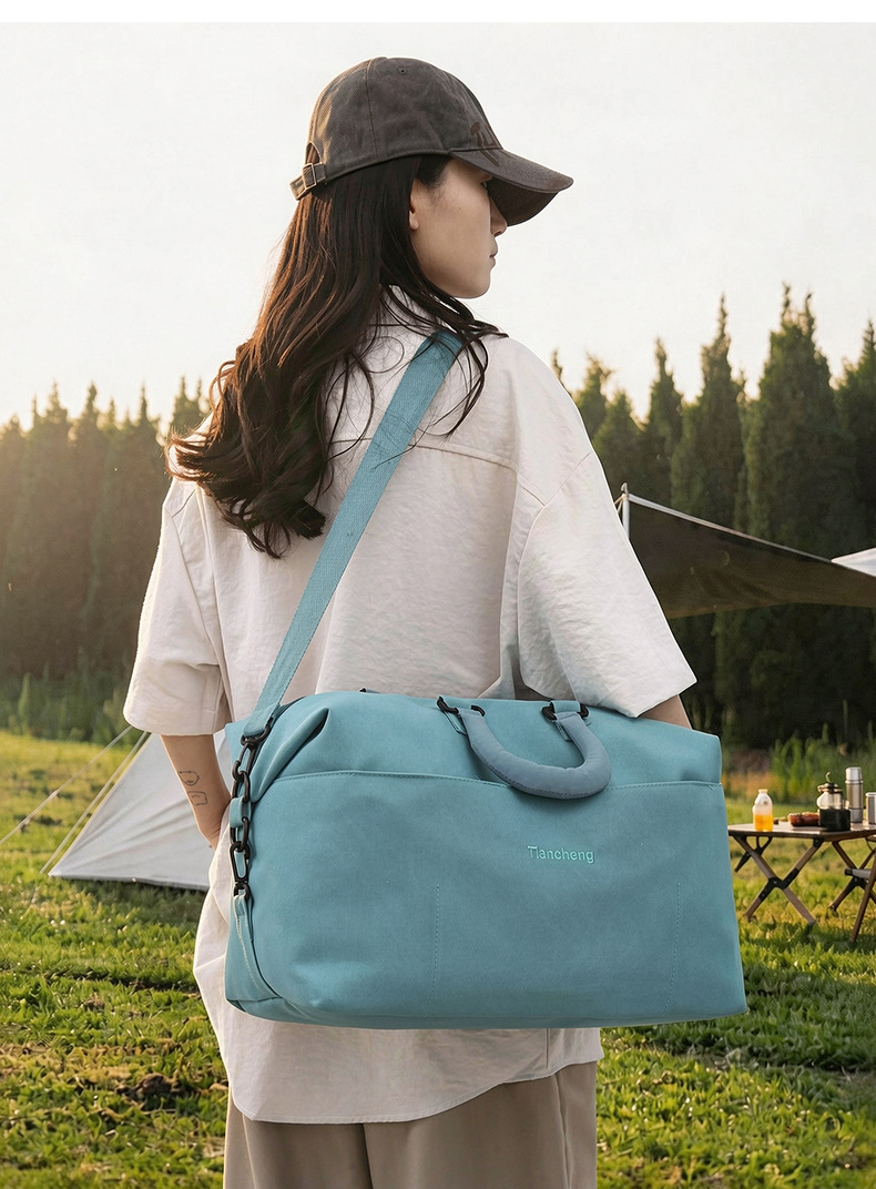 New Large Capacity Travel Bag Women Wet and Dry Separation Gym Bag Short Trip Business Trip Handheld Luggage Bag Single Shoulder Crossbody Bag
