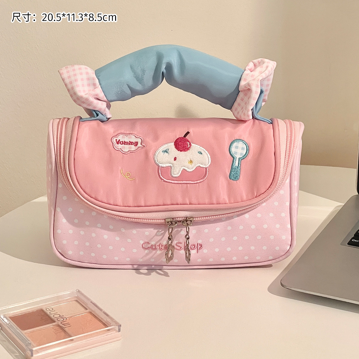 Casa pequeña bolsa de maquillaje de gran capacidad portátil bolsa de almacenamiento de viaje de alta belleza bolsa de chicas bolsa bolsa de viaje bolsa al por mayor
