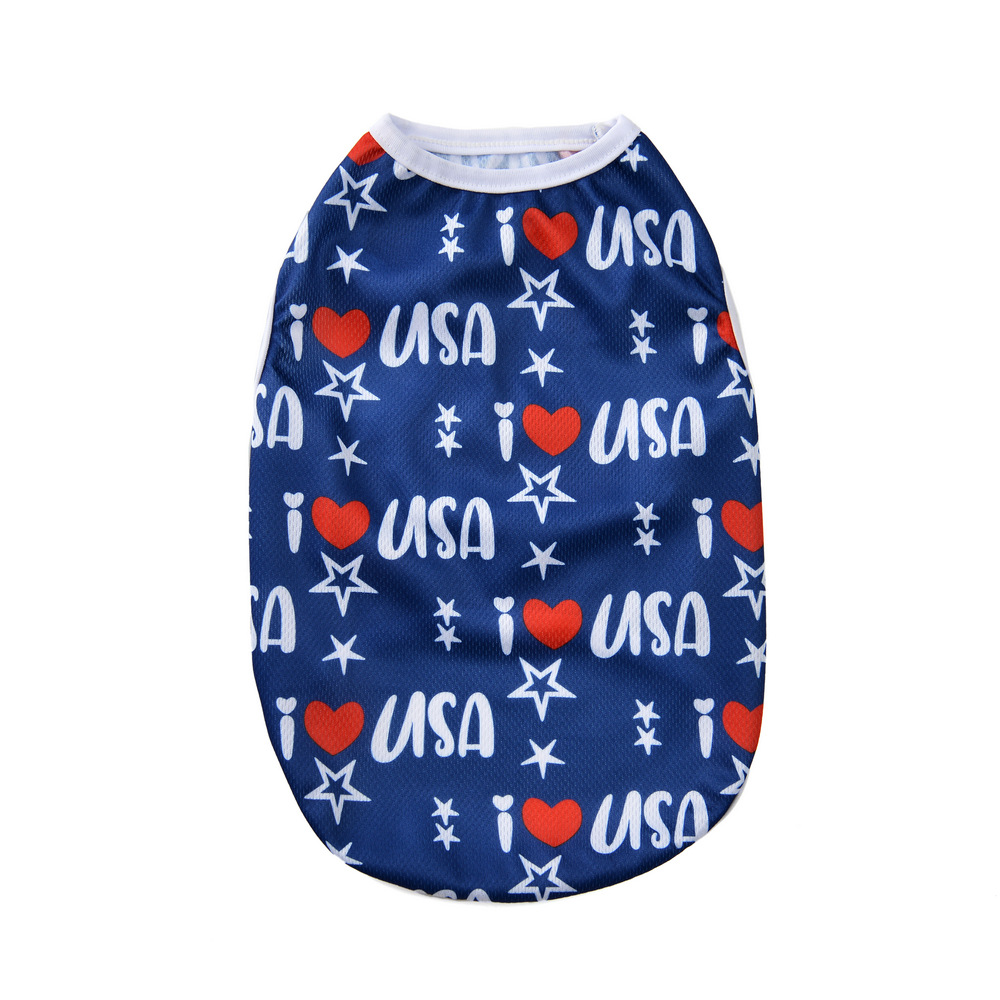 004# 흰색 가장자리 파란색 배경 USA
