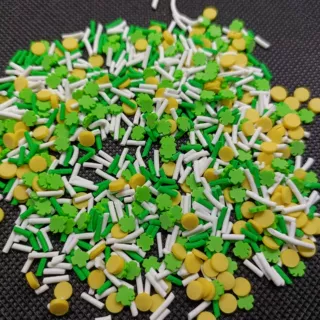 定制款彩色软陶片仿珍珠DIY手机壳材料史莱姆填充物美甲装饰贴片