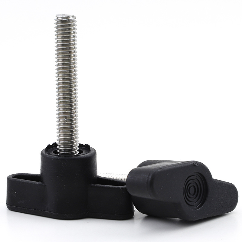 镀锌一字手拧螺丝胶木T形手柄螺丝钉旋钮胶头把手Z型手拧螺栓M4M5