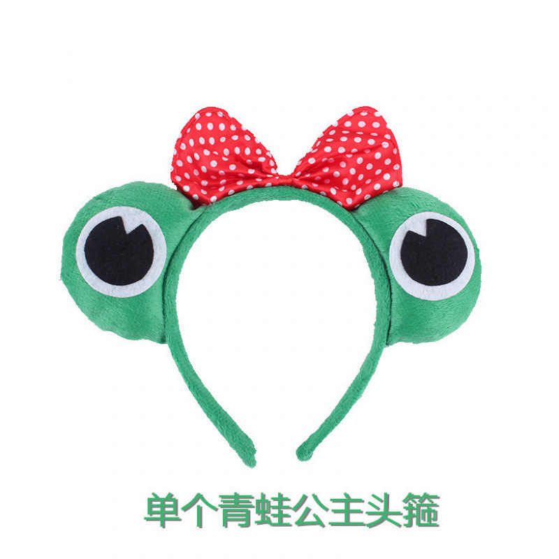 1 6 1 espectáculo de dibujos animados animales cabeza de peluche tocado cabello gato vaca tigre oveja orejas de conejo