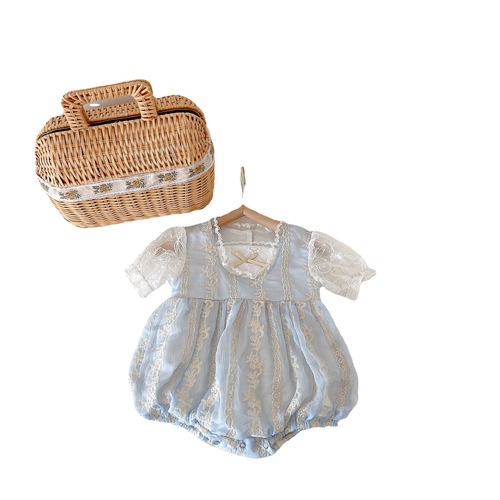 Baby onesie Lolita princess harem baby girl short-sleeved Korean children's clothing summer  new style
