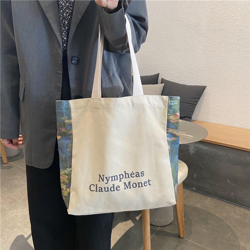 【 In Stock 】09251 Japanese-style simple design large-capacity student single-shoulder bag, Korean-style Instagram shopping bag undefined
