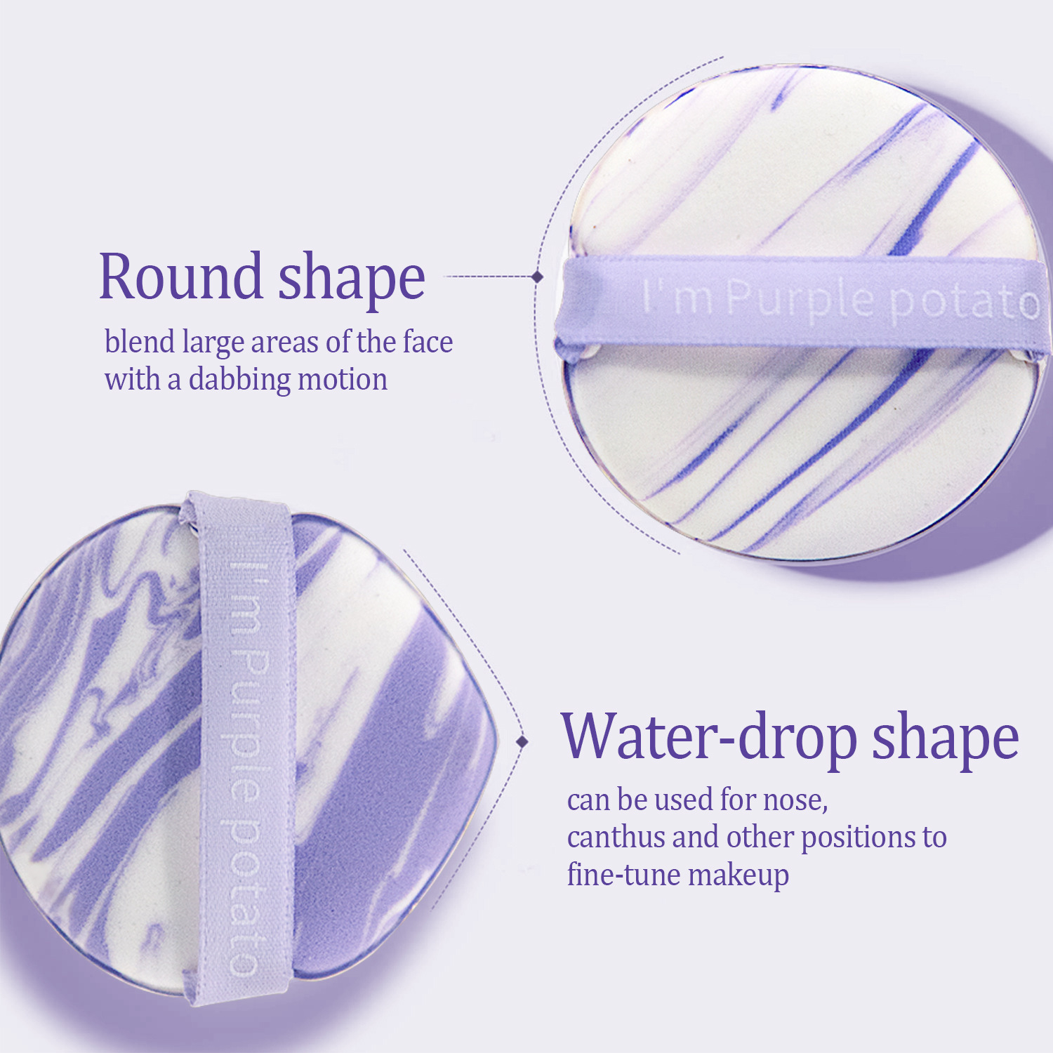 Spot transfronterizo caja de juego de soplo de polvo juego de huevo de belleza con colchón de aire