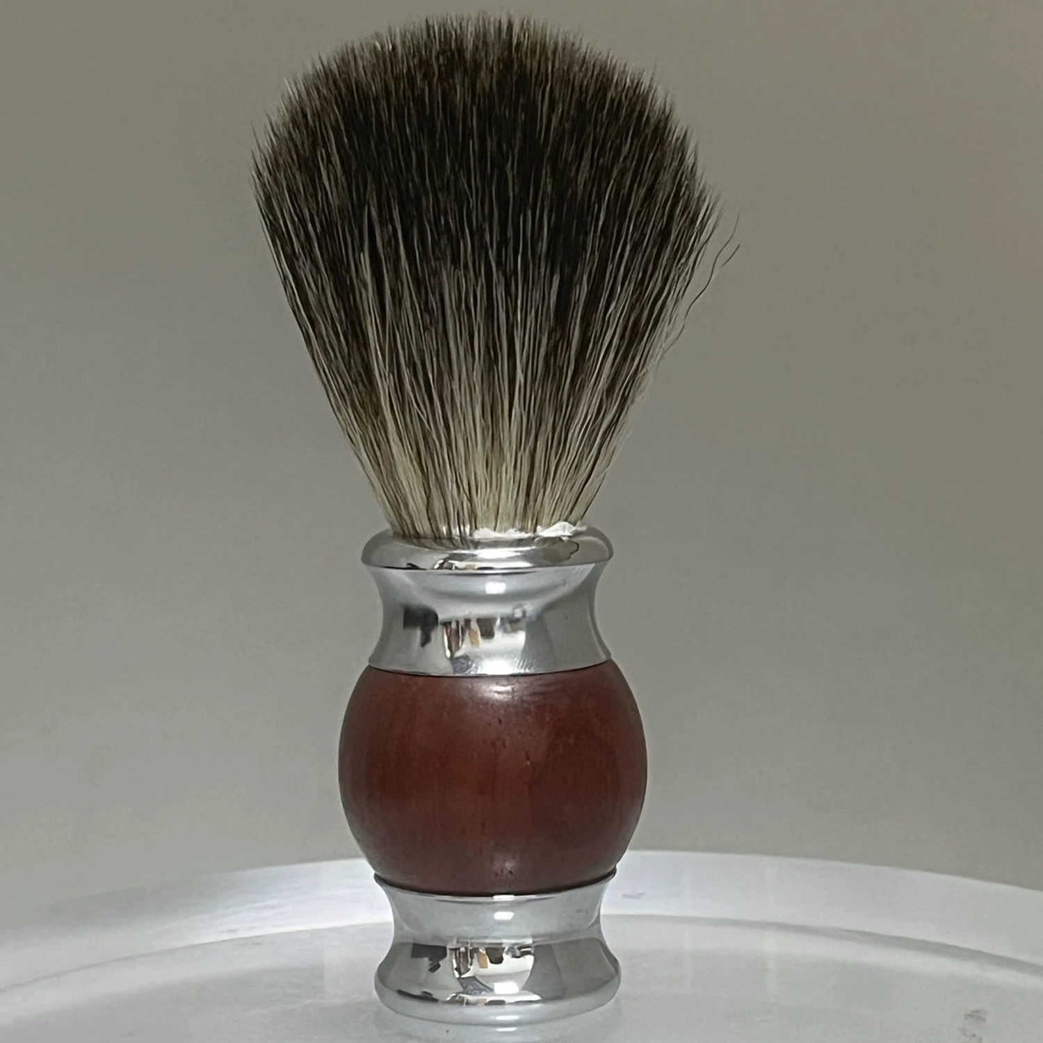 Soft nylon wooden handle shaving, cleansing milk, wholesale